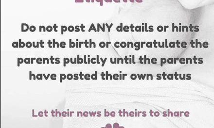 Its OUR birth announcement – not yours!!!