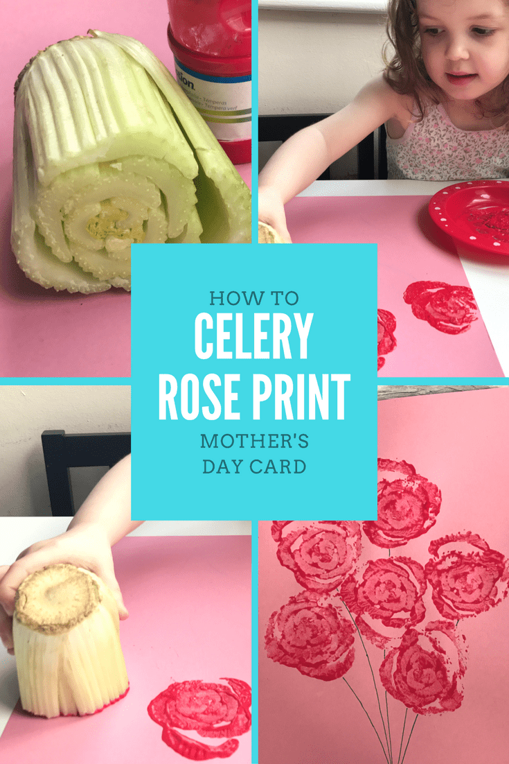 HOW TO – Mother’s Day Celery Rose Print Card