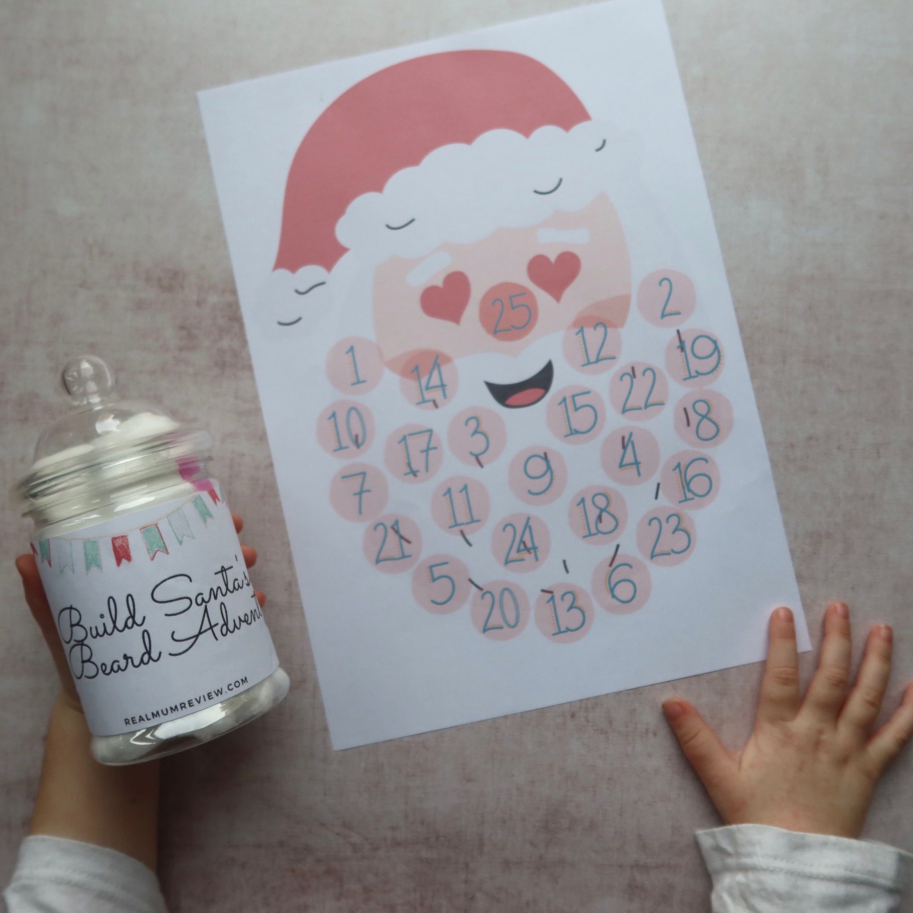 MAKE YOU OWN - Santa Beard Advent Calendar - Real Mum Reviews