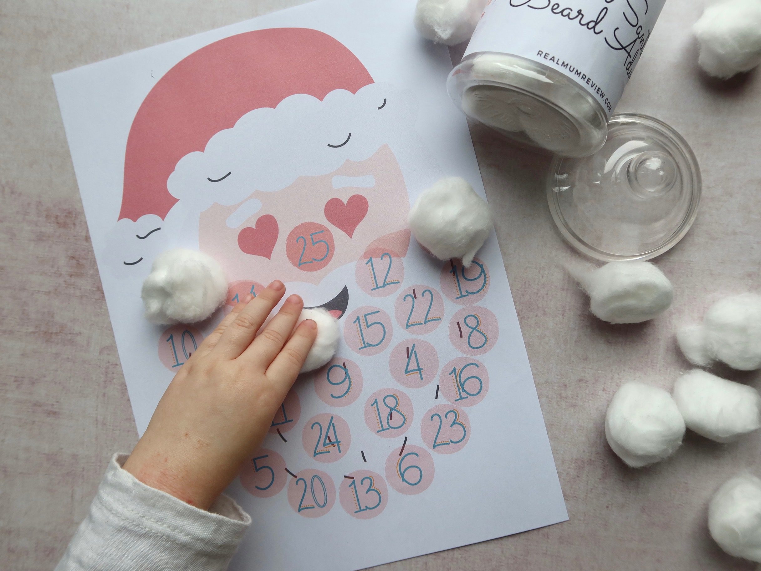 MAKE YOU OWN – Santa Beard Advent Calendar