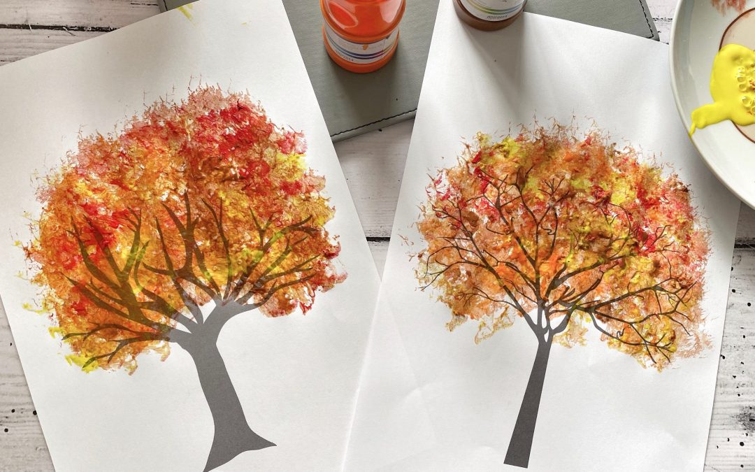 Autumn Tree Crafts (FREE PRINTABLE DOWNLOAD)