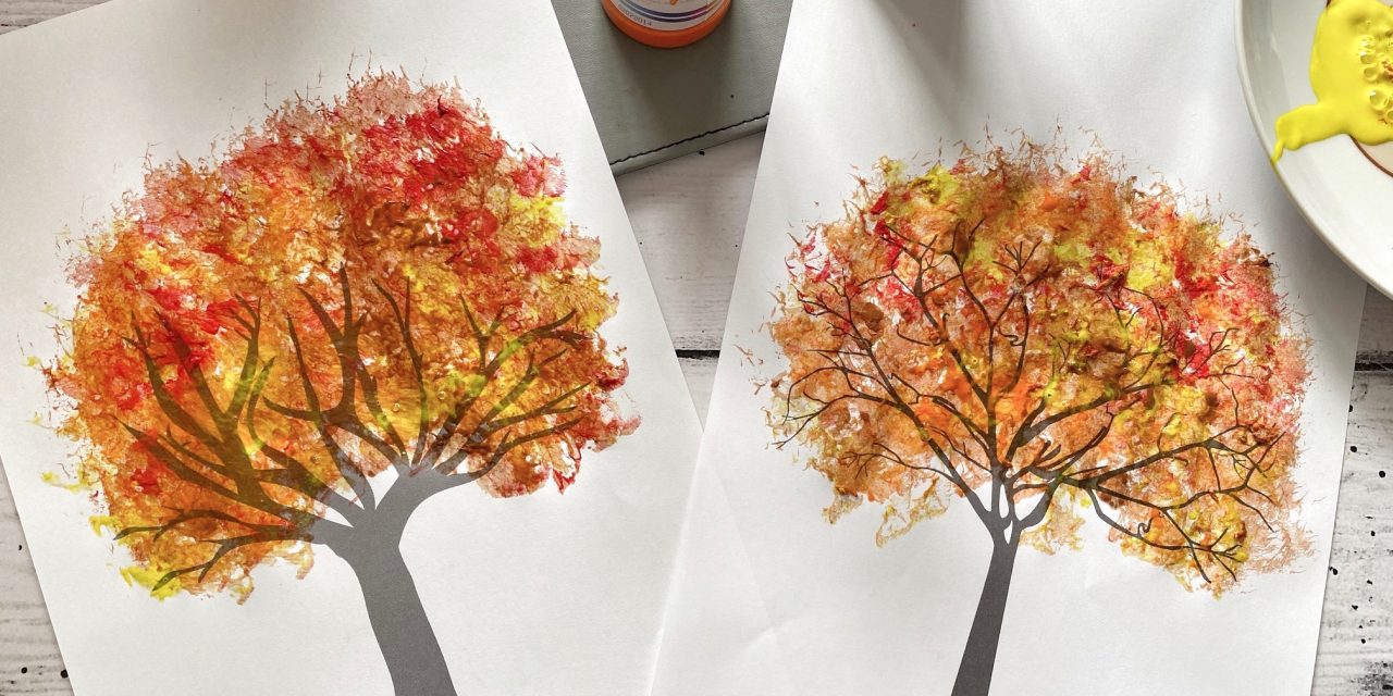 Autumn Tree Crafts (FREE PRINTABLE DOWNLOAD)