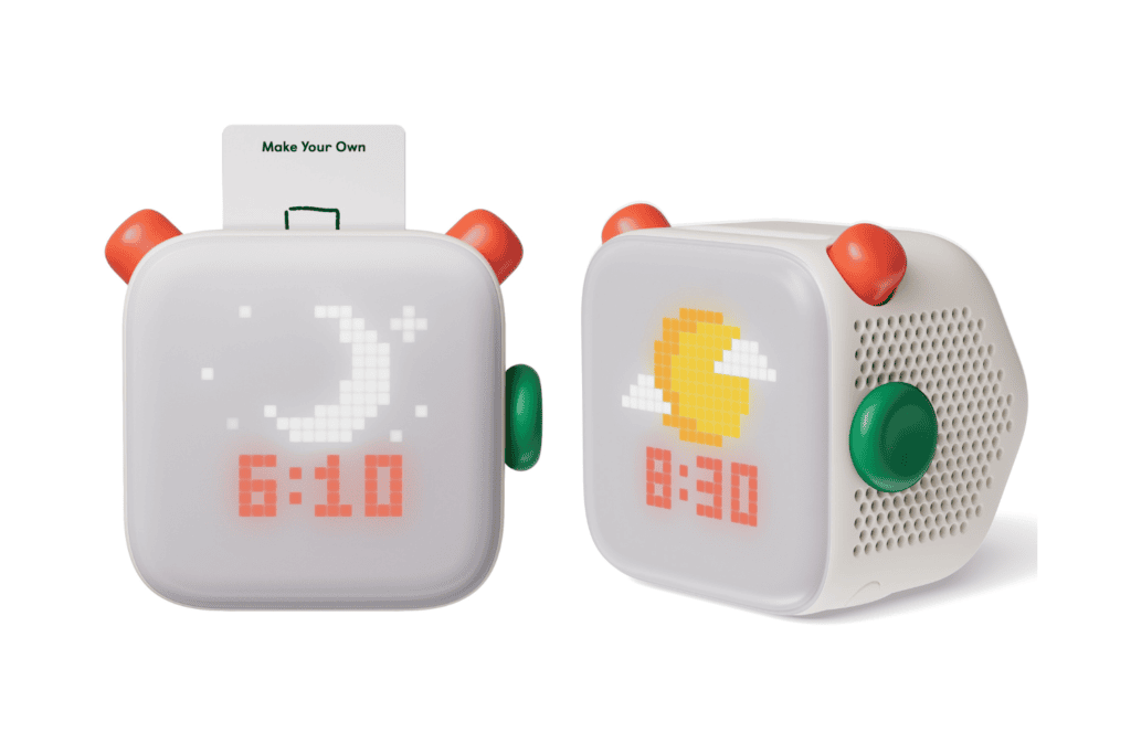Yoto Player 4th Gen front and side profile green button 